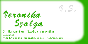 veronika szolga business card